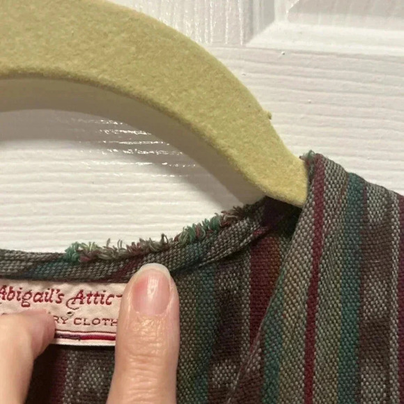 Aunt Abigail’s Attic Green Aztec Dress with Pockets see‎ pics XL Western Artisy - Picture 5 of 11
